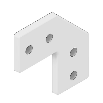 41-154-1SS MODULAR SOLUTIONS TIE PLATE 135MM X 135MM X 6MM<BR>ANGLED WITH STAINLESS STEEL HARDWARE